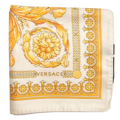 versace scarf white|Versace scarf price.